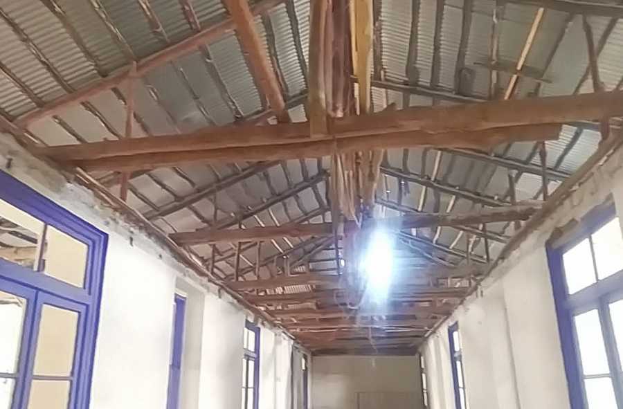 پروژه ال اس اف -2-تعویض سقف چوبی قدیمی هنرستان آبسال